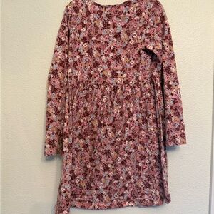 H&M Floral Long Sleeve Dress - Pink and Brown